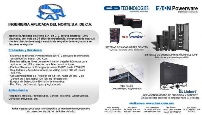 Servicio Mantenimiento Preventivo y Correctivo a NO BREAKS, UPS, SEI
